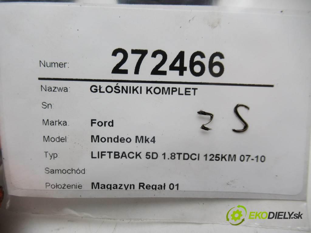 Ford Mondeo Mk4    LIFTBACK 5D 1.8TDCI 125KM 07-10  reproduktory -