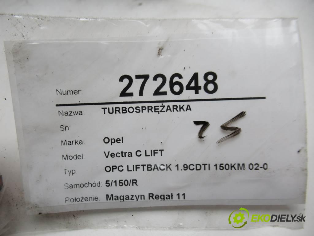 Opel Vectra C LIFT  2008  OPC LIFTBACK 1.9CDTI 150KM 02-08 1900 Turbodúchadlo,turbo 55205483 (Turbodúchadlá (kompletné))