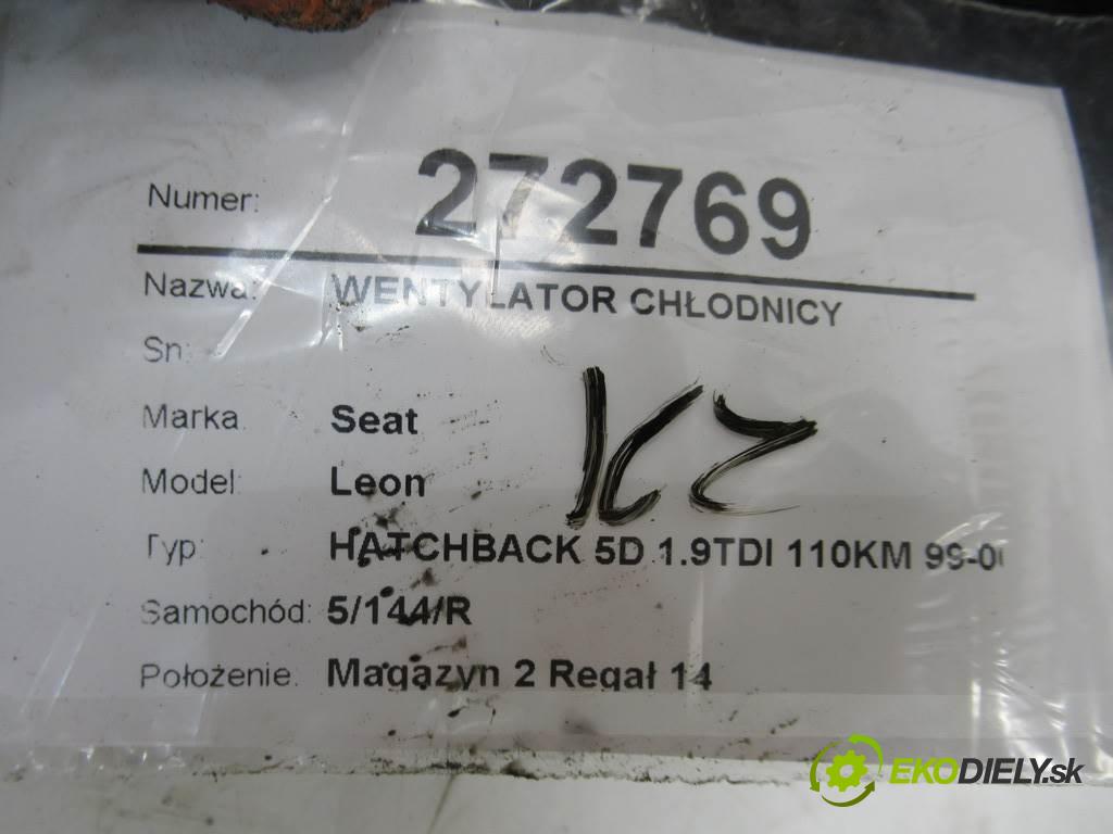 Seat Leon  2004 81 kW HATCHBACK 5D 1.9TDI 110KM 99-06 1900 ventilátor chladiče 1J0121207M (Ventilátory)