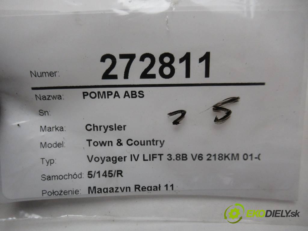 Chrysler Town Country  2005 153 kW Voyager IV LIFT 3.8B V6 218KM 01-07 3800 pumpa ABS P04721453AC (Pumpy brzdové)