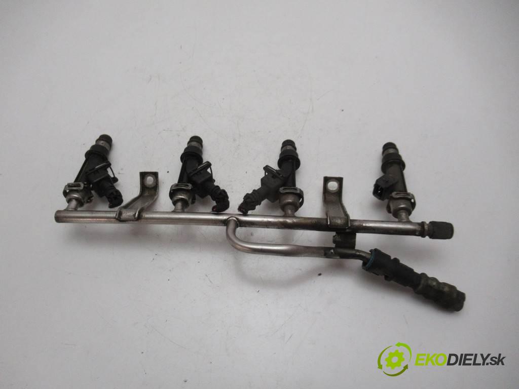 Opel Meriva  2006 77 kW 1.6B 105KM 03-12 1600 Lišta vstrekovacia Vstrekovacie ventily 25343299 (Vstrekovacie lišty)