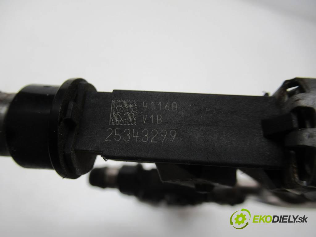 Opel Meriva  2006 77 kW 1.6B 105KM 03-12 1600 Lišta vstrekovacia Vstrekovacie ventily 25343299 (Vstrekovacie lišty)