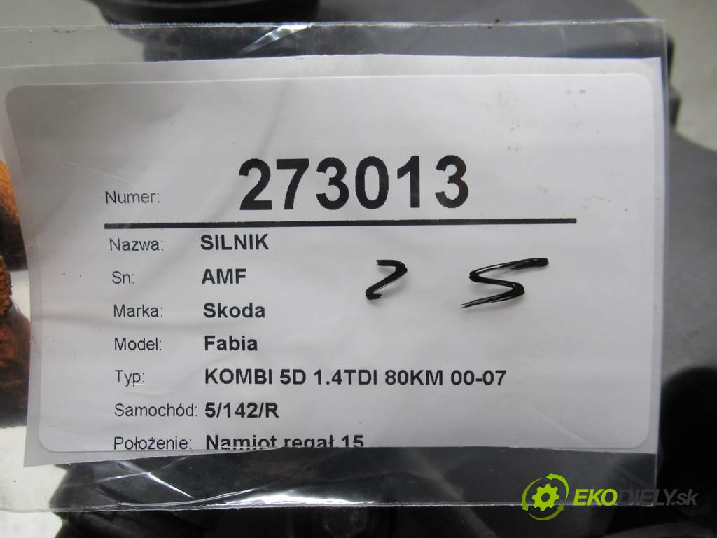 Skoda Fabia  2004 55 kW KOMBI 5D 1.4TDI 80KM 00-07 1400 Motor AMF (Motory (kompletné))