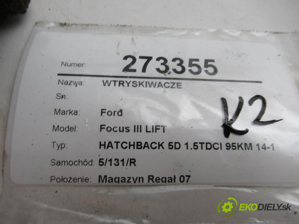 Ford Focus III LIFT  2017 70 kW HATCHBACK 5D 1.5TDCI 95KM 14-18 1499 Vstrekovacie ventily 0445110489 (Vstrekovacie ventily)