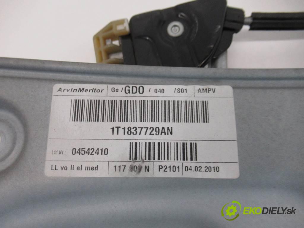 Volkswagen Touran  2010 77 kW LIFT 1.9TDI 105KM 06-10 1900 mechanismus okna přední část levý 1T0959701T