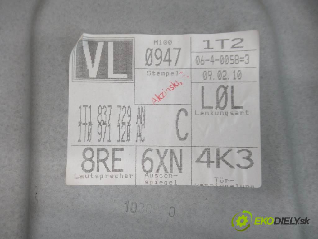 Volkswagen Touran  2010 77 kW LIFT 1.9TDI 105KM 06-10 1900 mechanismus okna přední část levý 1T0959701T