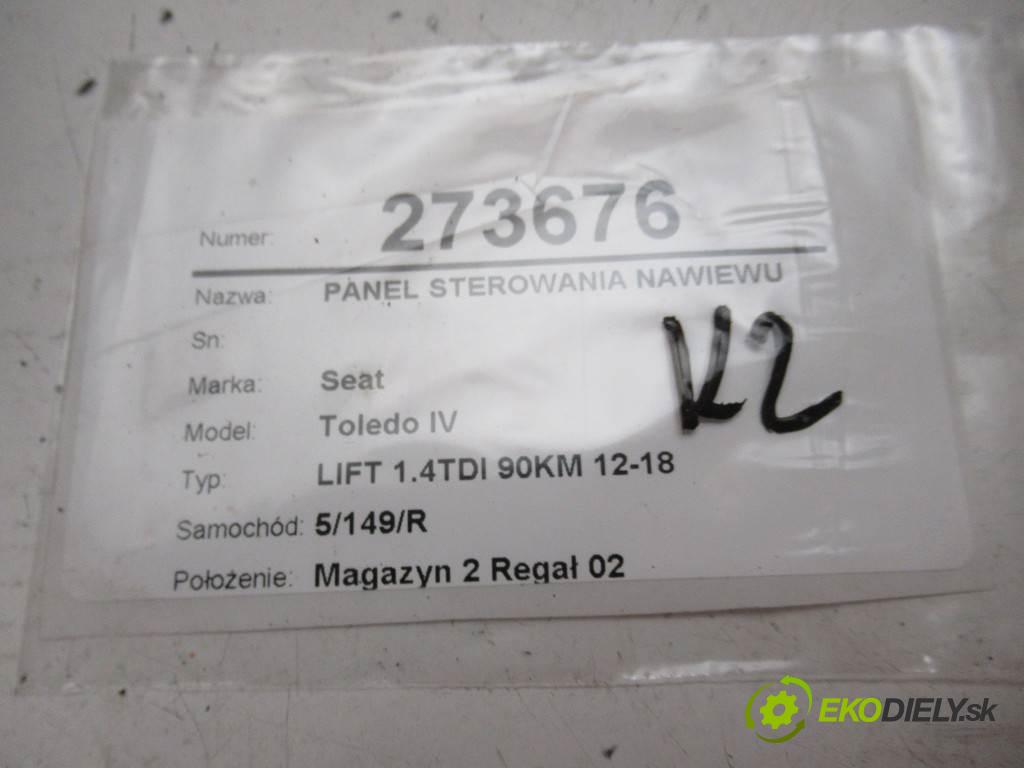 Seat Toledo IV  2016  LIFT 1.4TDI 90KM 12-18 1400 Panel ovládania kúrenia 6P0820045B (Prepínače, spínače, tlačidlá a ovládače kúrenia)