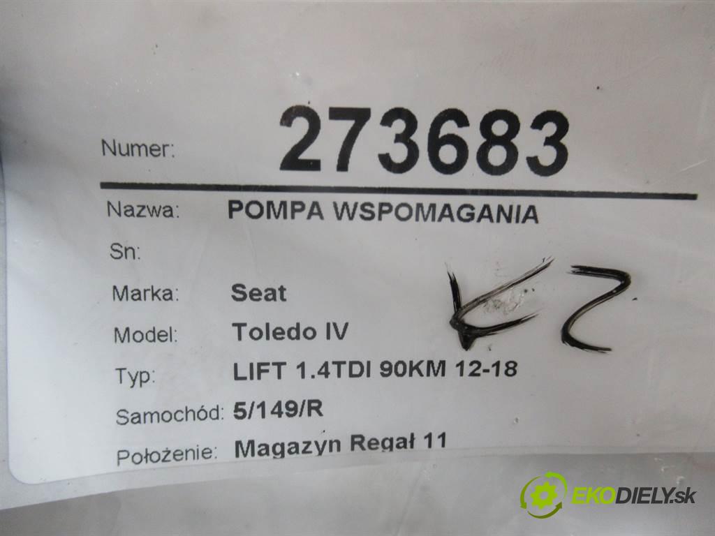 Seat Toledo IV  2016  LIFT 1.4TDI 90KM 12-18 1400 Pumpa servočerpadlo 6C1423510BD (Servočerpadlá, pumpy riadenia)