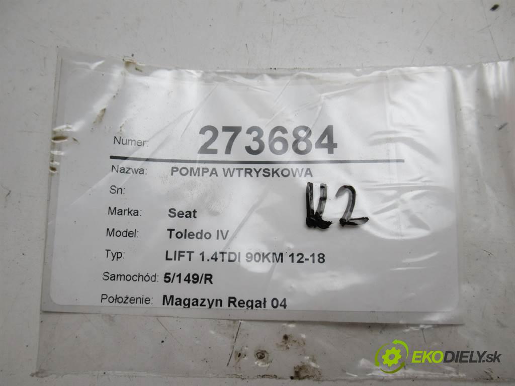 Seat Toledo IV  2016  LIFT 1.4TDI 90KM 12-18 1400 Pumpa vstrekovacia 04L130101 CUSB (Vstrekovacie čerpadlá)