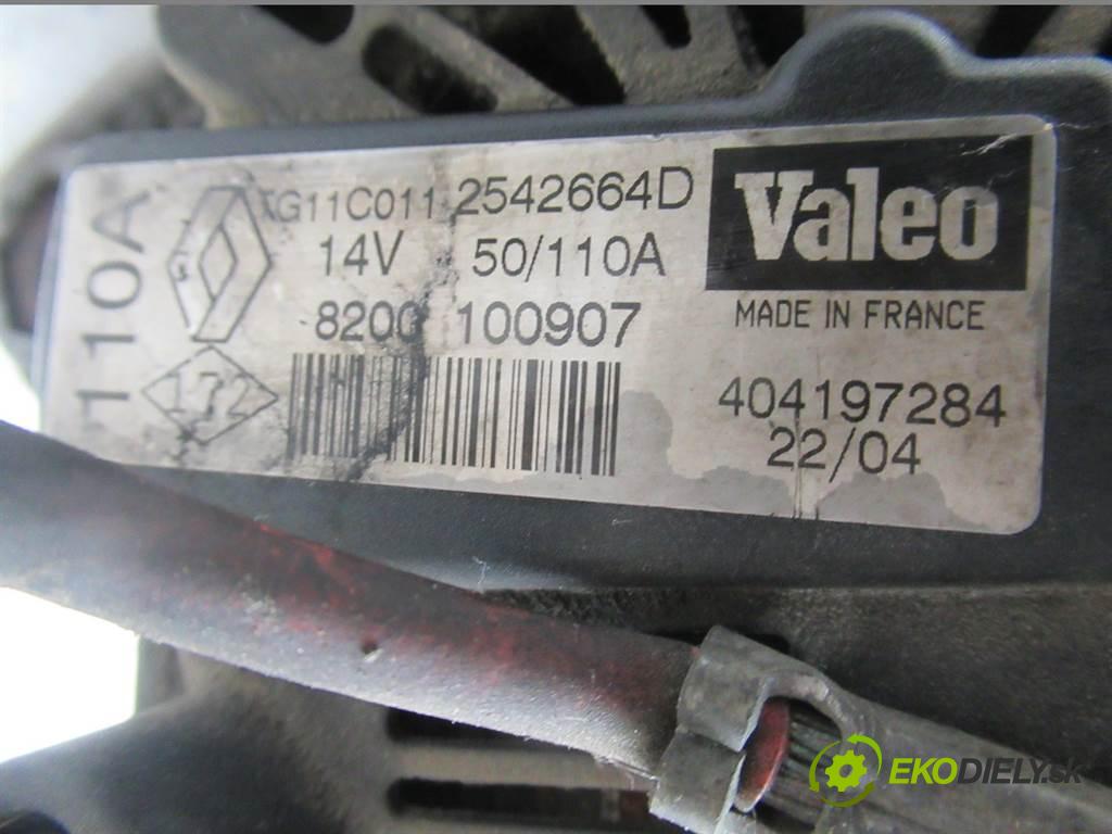 Renault Megane II  2004 60 kW KOMBI 5D 1.5DCI 82KM 02-08 1500 Alternátor 8200100907 (Alternátory)