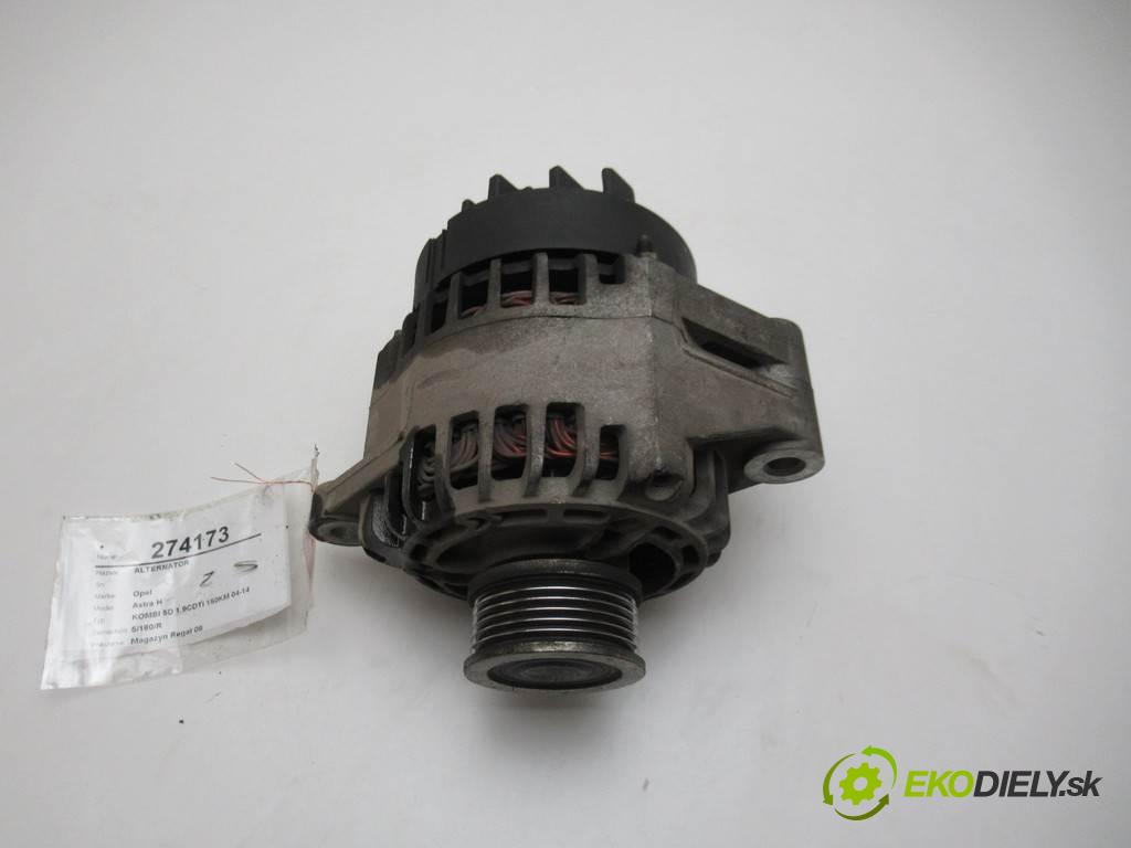 Opel Astra H  2005 110 kW KOMBI 5D 1.9CDTI 150KM 04-14 1900 Alternátor 93169259 (Alternátory)