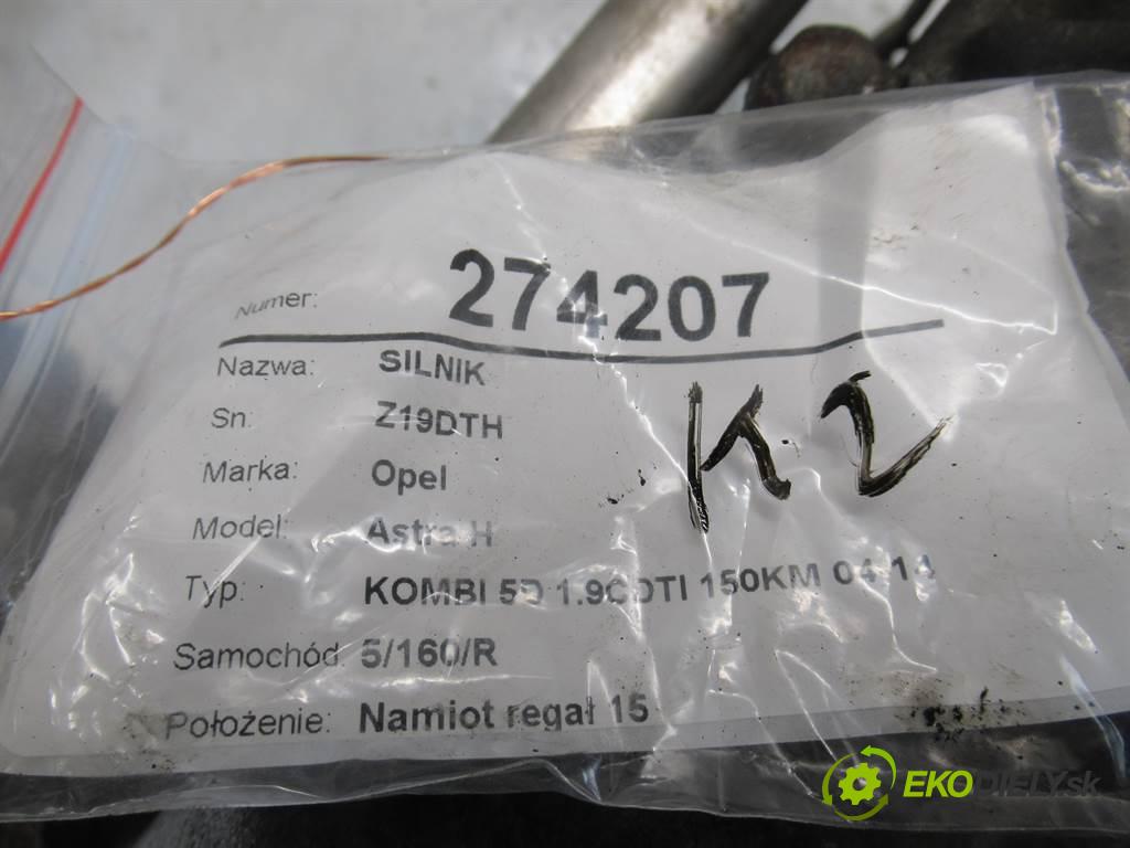 Opel Astra H  2005 110 kW KOMBI 5D 1.9CDTI 150KM 04-14 1900 motor Z19DTH (Motory (kompletní))