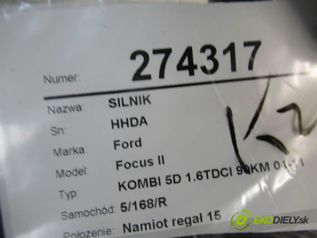 Ford Focus II  2007 66 kW KOMBI 5D 1.6TDCI 90KM 04-11 1600 Motor HHDA (Motory (kompletné))
