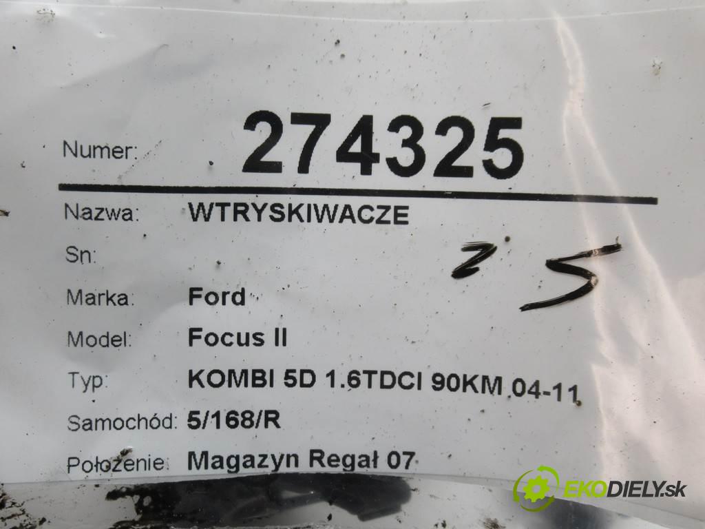 Ford Focus II  2007 66 kW KOMBI 5D 1.6TDCI 90KM 04-11 1600 Vstrekovacie ventily 0445110239 (Vstrekovacie ventily)
