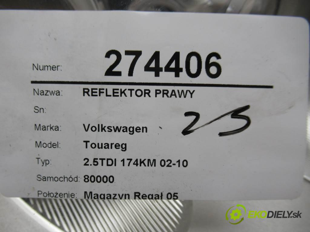 Volkswagen Touareg  2005  2.5TDI 174KM 02-10 2500 Svetlomet pravy 7L6941016CG (Pravé)