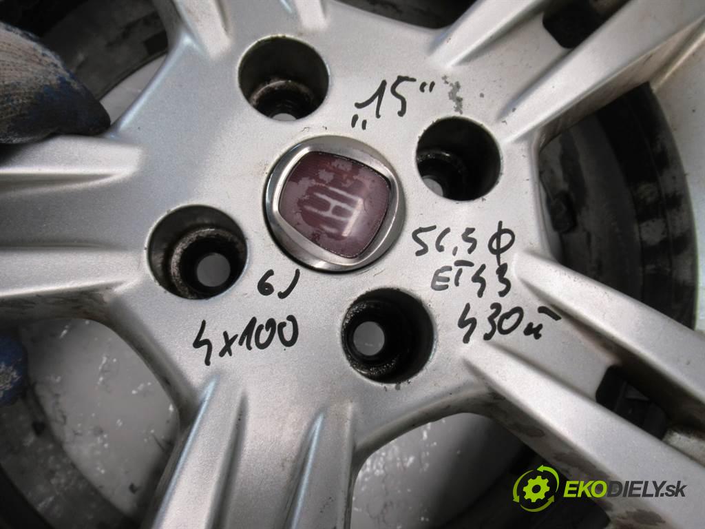 Fiat Grande Punto    15 6J 4X100 ET43  disky hliníkové - 15  (Hliníkové)