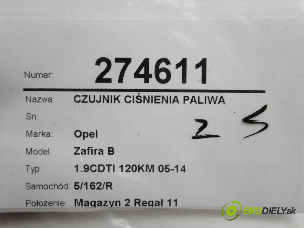 Opel Zafira B  2007 88 kW 1.9CDTI 120KM 05-14 1900 snímač tlaku paliva 55207677 (Snímače)