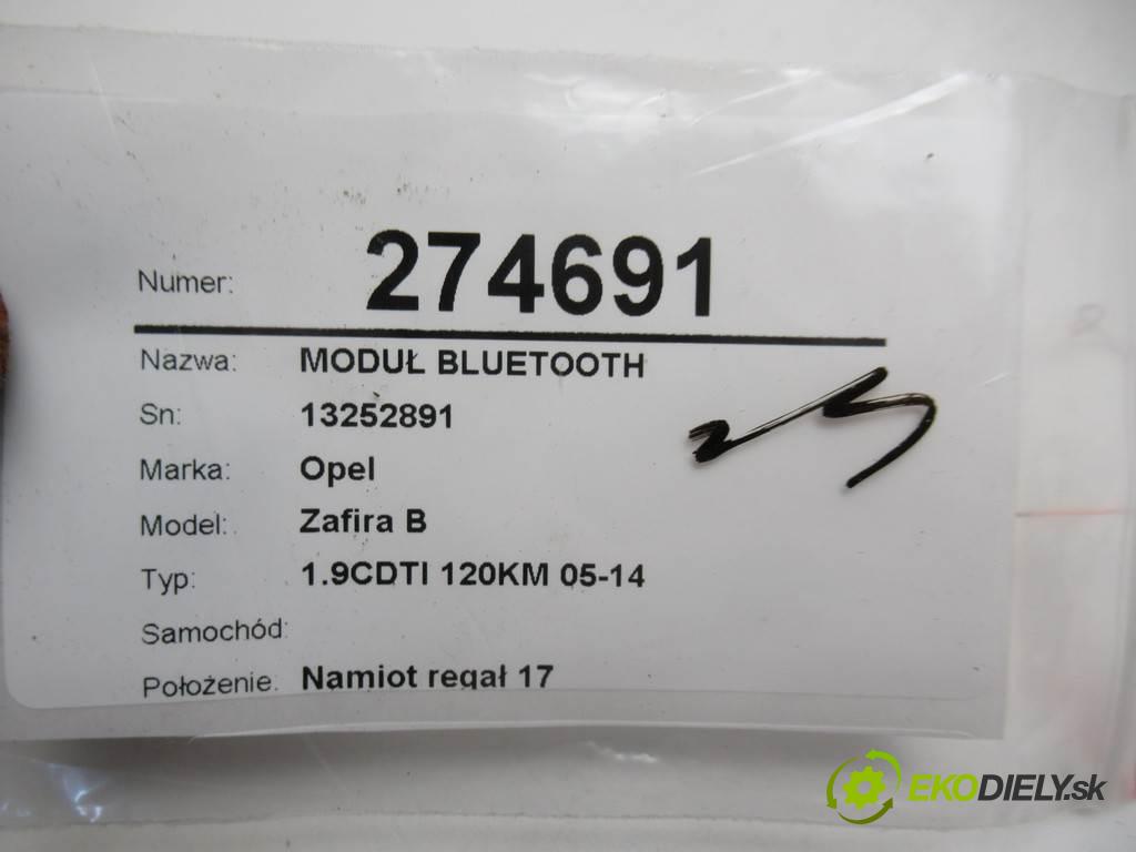 Opel Zafira B    1.9CDTI 120KM 05-14  Modul bluetooth 13252891 (Ostatné)