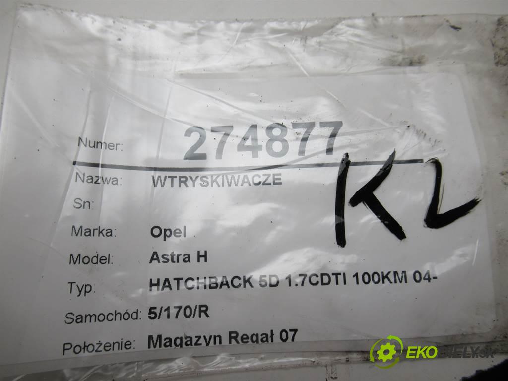 Opel Astra H  2004 59 kW HATCHBACK 5D 1.7CDTI 100KM 04-14 1700 Vstrekovacie ventily 0445110174 (Vstrekovacie ventily)