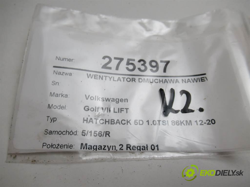 Volkswagen Golf VII LIFT  2017 63 kW HATCHBACK 5D 1.0TSI 86KM 12-20 1000 Ventilátor ventilátor kúrenia 5Q1819021F (Ventilátory kúrenia)