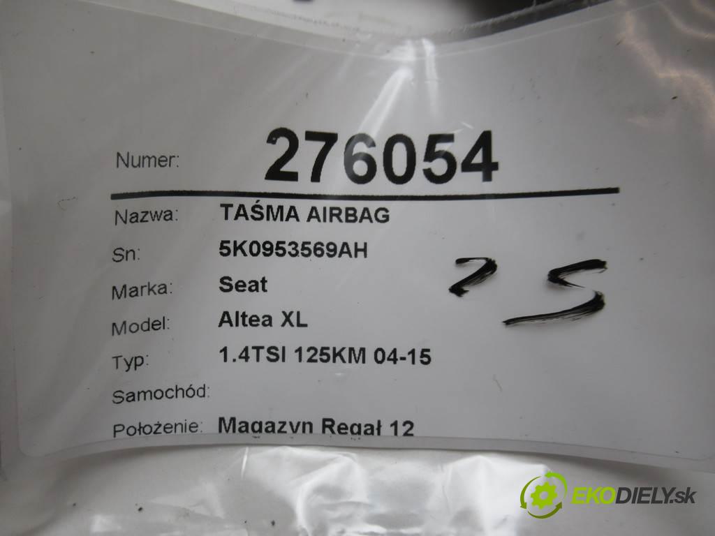Seat Altea XL    1.4TSI 125KM 04-15  kroužek slimák airbag 5K0953569AH (Airbagy)