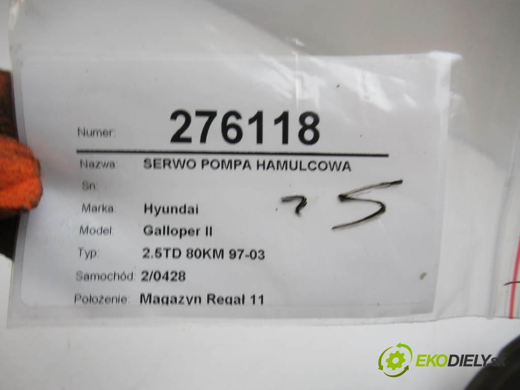 Hyundai Galloper II  1998  2.5TD 80KM 97-03 2500 Posilovač Pumpa brzdová  (Posilňovače bŕzd)
