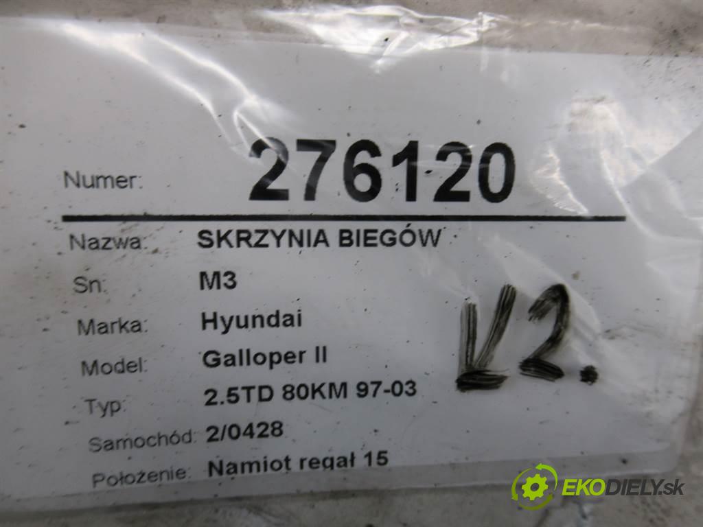 Hyundai Galloper II  1998  2.5TD 80KM 97-03 2500 Prevodovka - M3 (Prevodovky)