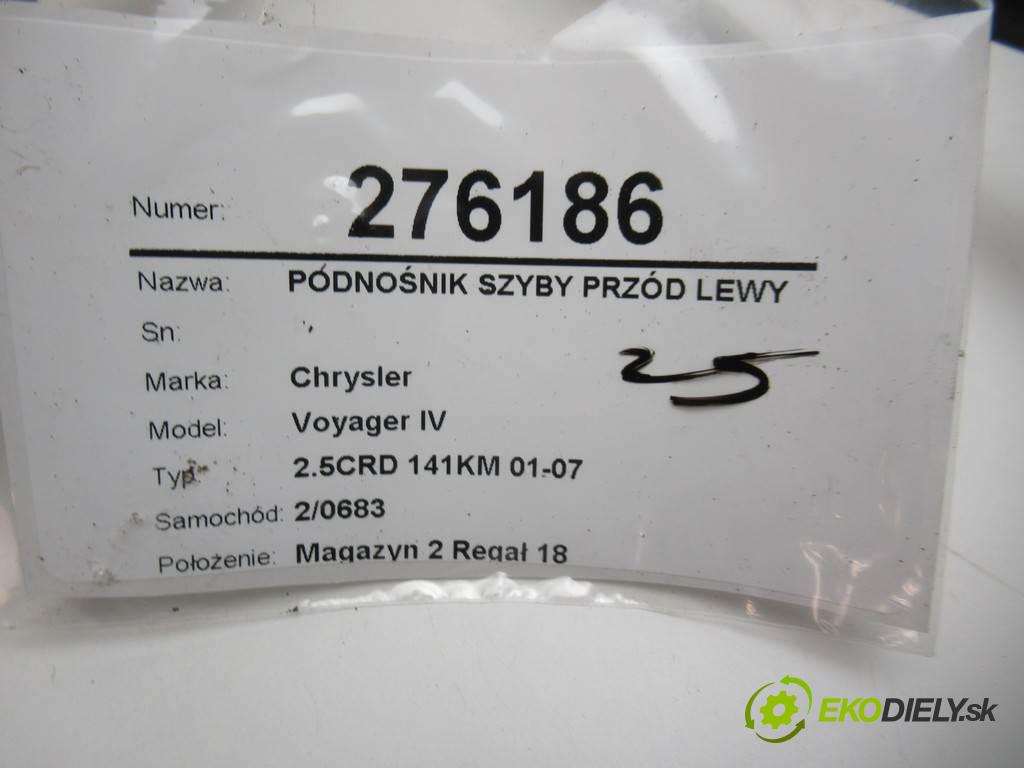 Chrysler Voyager IV  2003 105kw 2.5CRD 141KM 01-07 2500 mechanismus okna přední část levý