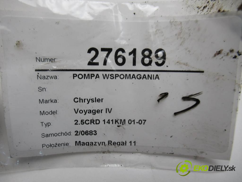 Chrysler Voyager IV  2003 105kw 2.5CRD 141KM 01-07 2500 Pumpa servočerpadlo  (Servočerpadlá, pumpy riadenia)