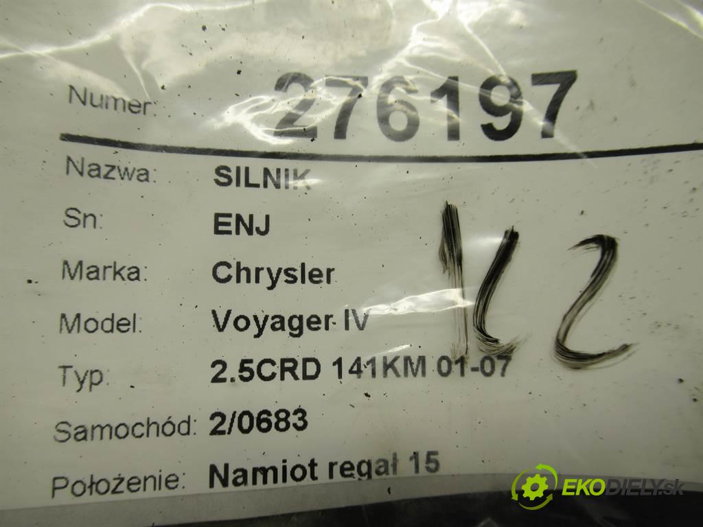 Chrysler Voyager IV  2003 105kw 2.5CRD 141KM 01-07 2500 motor ENJ   (Motory (kompletní))
