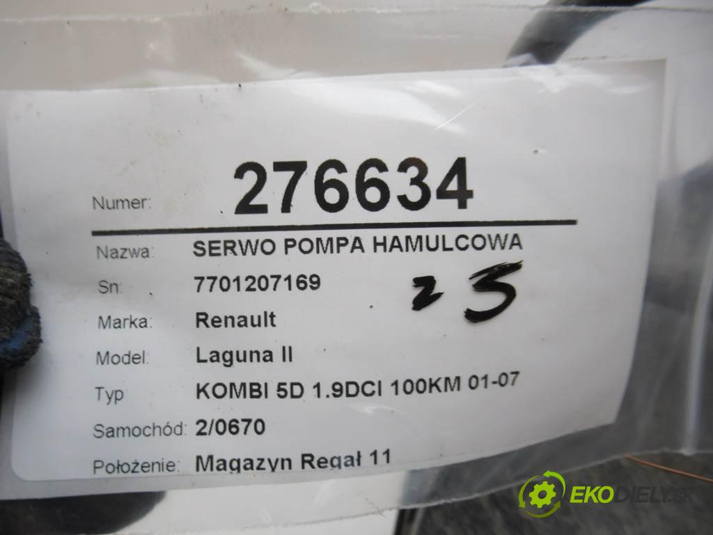 Renault Laguna II  2002 74 kW KOMBI 5D 1.9DCI 100KM 01-07 1900 Posilovač Pumpa brzdová 7701207169 (Posilňovače bŕzd)