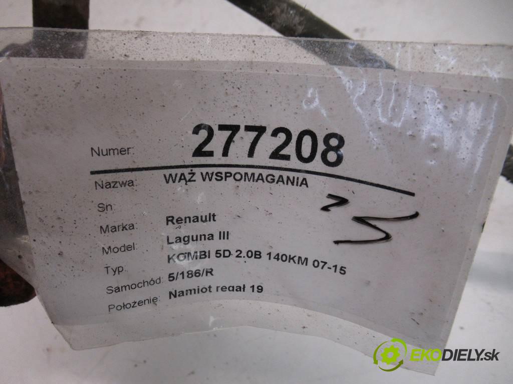 Renault Laguna III  2008 103 kW KOMBI 5D 2.0B 140KM 07-15 2000 hadica servočerpadlo  (Rúrky, hadice servočerpadla)