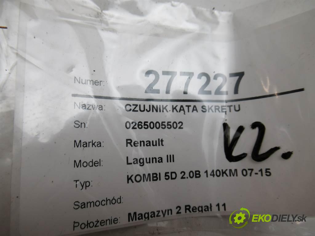 Renault Laguna III    KOMBI 5D 2.0B 140KM 07-15  snímač úhlu otáčky 243800002R