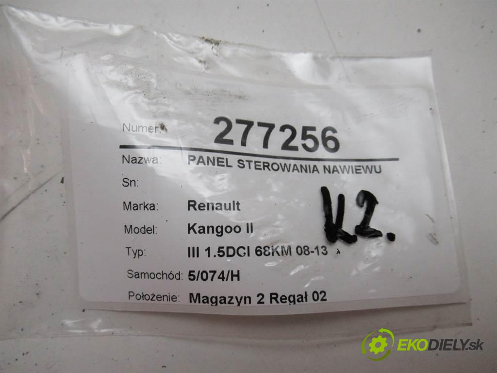 Renault Kangoo II  2008 50 kW III 1.5DCI 68KM 08-13 1500 Panel ovládania kúrenia  (Prepínače, spínače, tlačidlá a ovládače kúrenia)