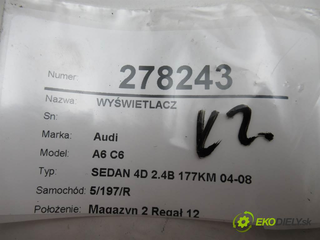 Audi A6 C6  2005 130 kW SEDAN 4D 2.4B 177KM 04-08 2400 Dislpej 4F0919603 (Prístrojové dosky, displeje)