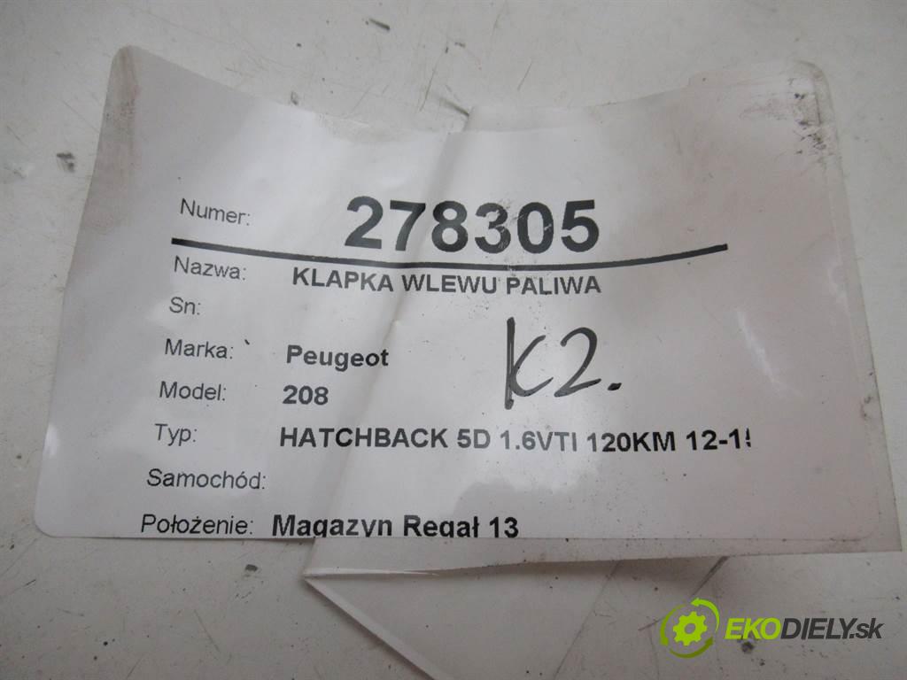 Peugeot 208    HATCHBACK 5D 1.6VTI 120KM 12-15  Dvierka nádrže paliva  (Ostatné)
