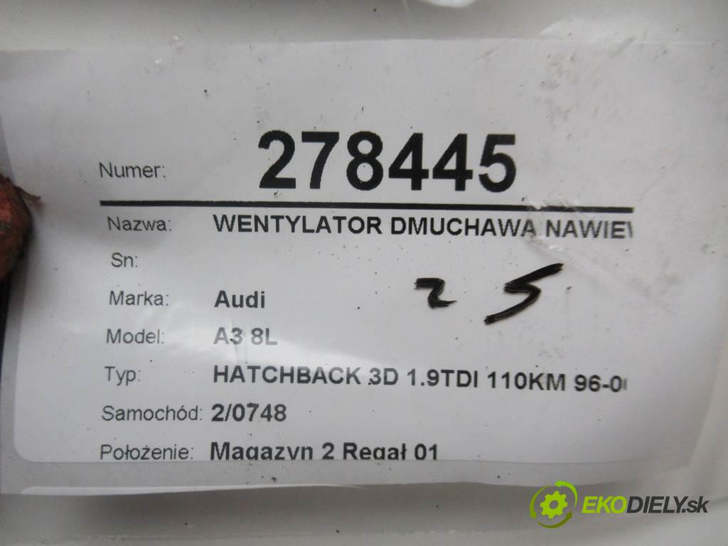 Audi A3 8L  1997 81 kW HATCHBACK 3D 1.9TDI 110KM 96-00 1900 Ventilátor ventilátor kúrenia  (Ventilátory kúrenia)
