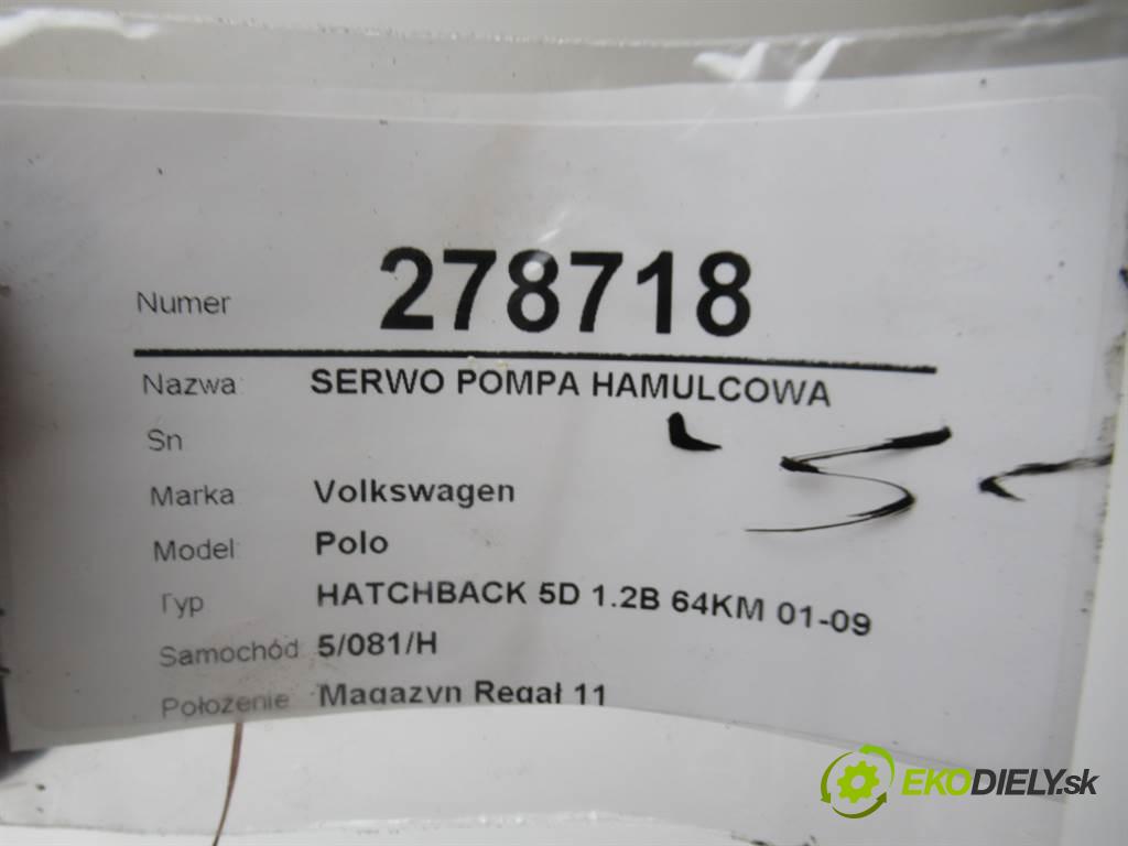 Volkswagen Polo IV 9N  2002 47 kW HATCHBACK 5D 1.2B 64KM 01-09 1200 Posilovač Pumpa brzdová 6Q1614105T (Posilňovače bŕzd)