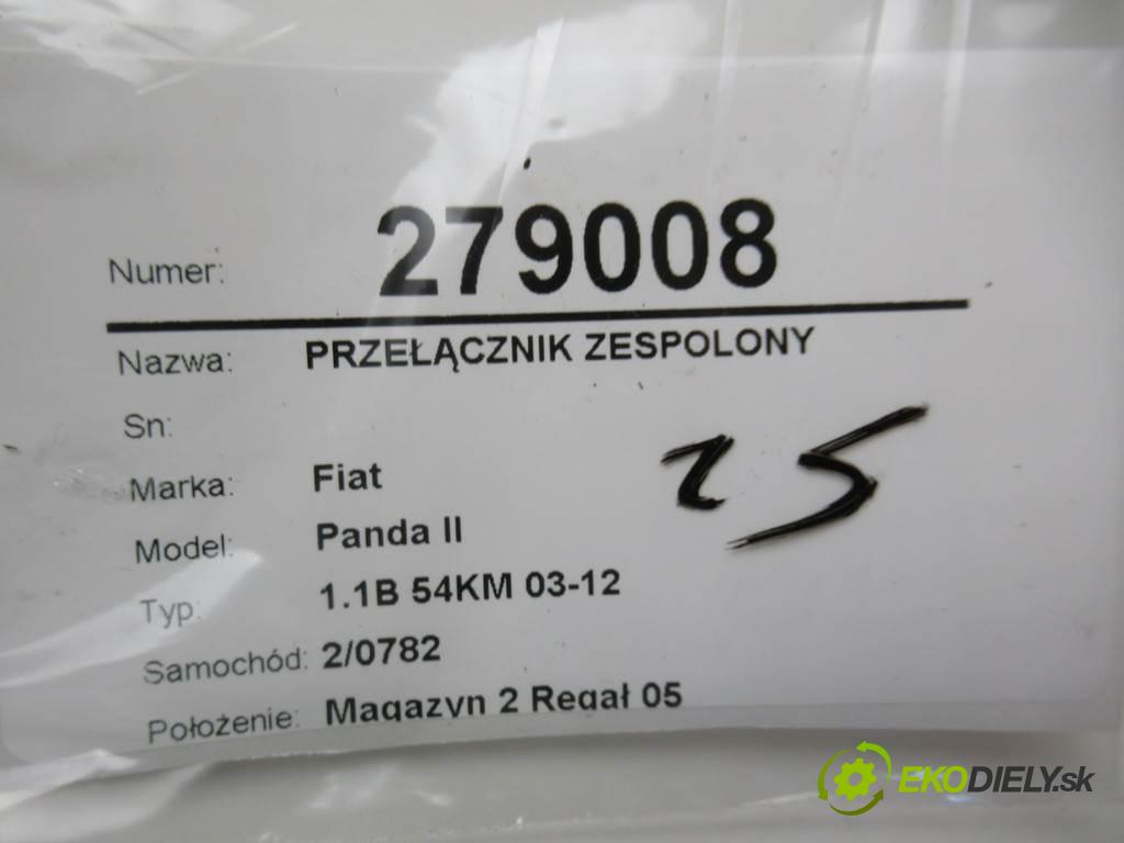 Fiat Panda II  2003 40kw 1.1B 54KM 03-12 1100 Prepínač kombinovaný 735360978 (Prepínače, spínače, tlačidlá a ovládače kúrenia)