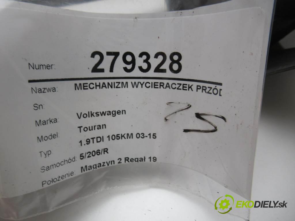 Volkswagen Touran  2006 77kw 1.9TDI 105KM 03-15 1869 Mechanizmus stieračov predný 2K1955023E (Motorčeky stieračov predné)