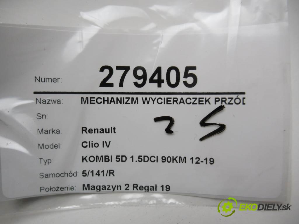 Renault Clio IV  2015 66 kW KOMBI 5D 1.5DCI 90KM 12-19 1500 Mechanizmus stieračov predný 288004542R (Motorčeky stieračov predné)