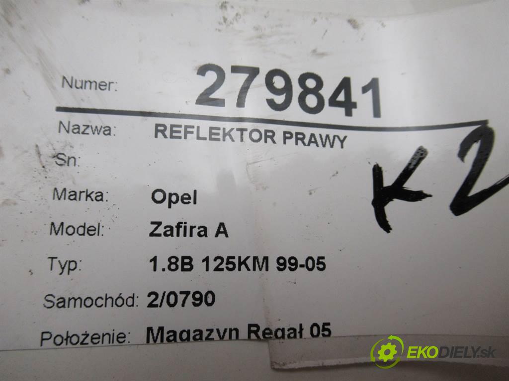 Opel Zafira A  2002  1.8B 125KM 99-05 1800 Svetlomet pravy  (Pravé)