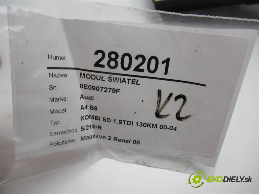 Audi A4 B6  2003 96 kW KOMBI 5D 1.9TDI 130KM 00-04 1900 modul světel 8E0907279F (Ostatní)
