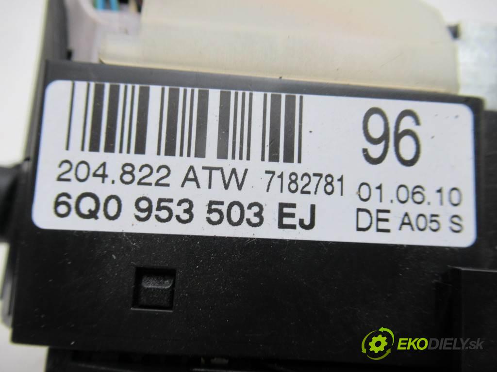 Skoda Fabia II  2010 63KW KOMBI 5D 1.2TSI 86KM 10-14 1197 Prepínač kombinovaný 6Q0953503EJ (Prepínače, spínače, tlačidlá a ovládače kúrenia)