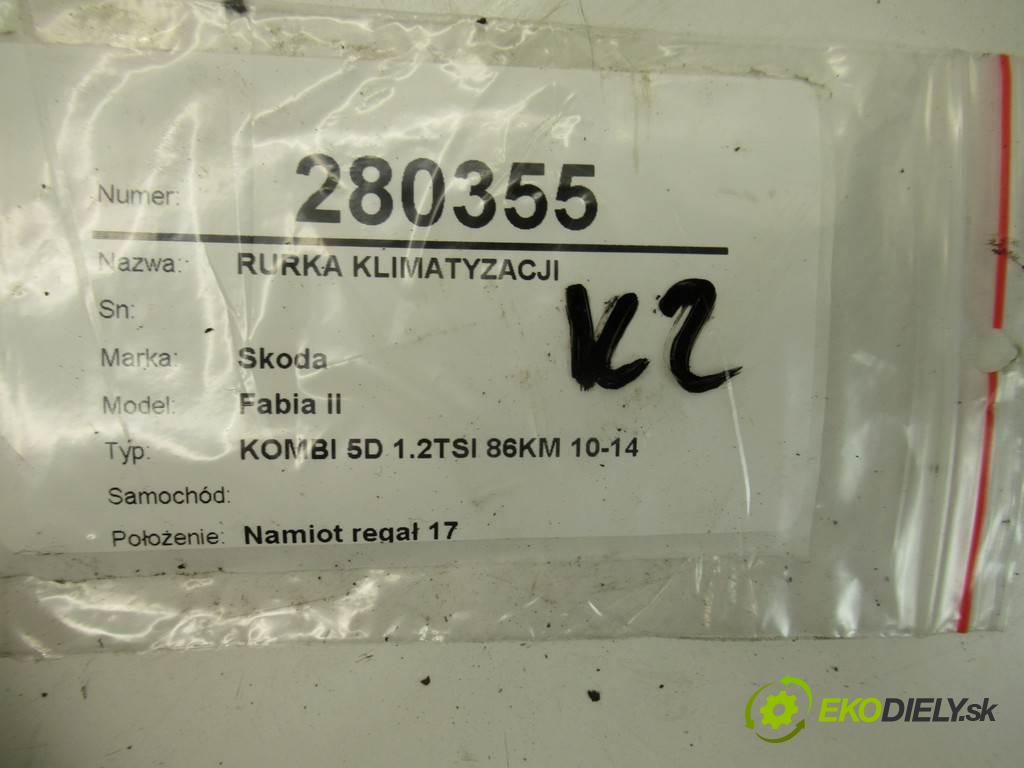 Skoda Fabia II    KOMBI 5D 1.2TSI 86KM 10-14  rúrka klimatizácie 6R1820741G (Rúrky klimatizácie)