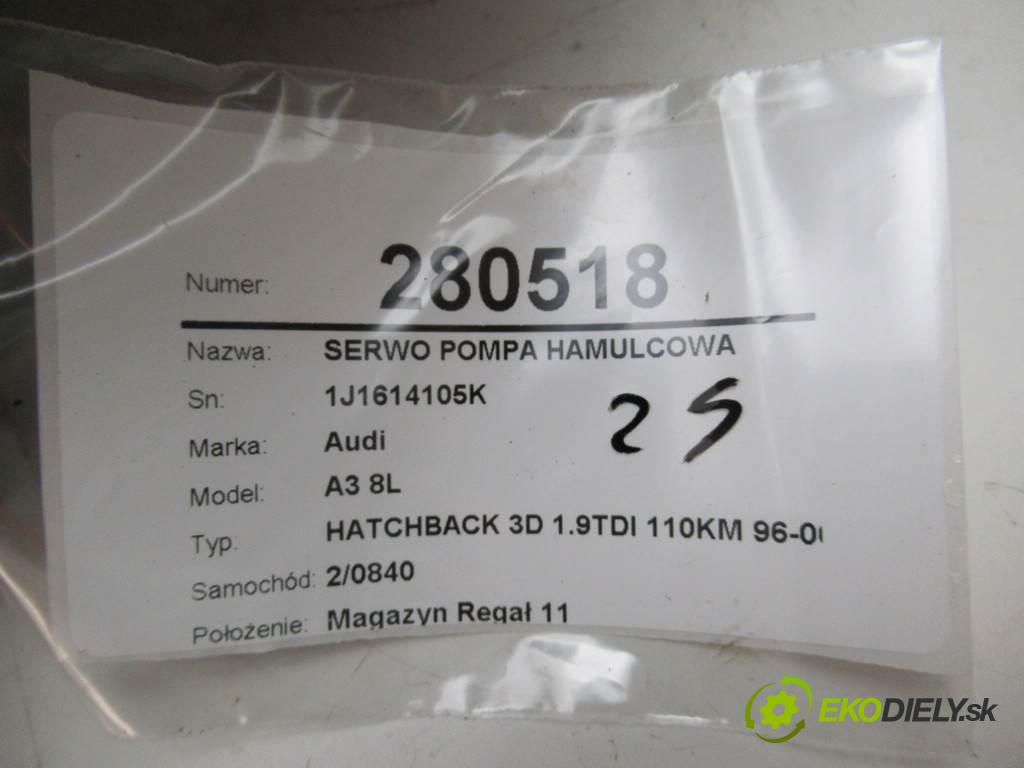 Audi A3 8L  1998 81 kW HATCHBACK 3D 1.9TDI 110KM 96-00 1900 Posilovač Pumpa brzdová 1J1614105K (Posilňovače bŕzd)