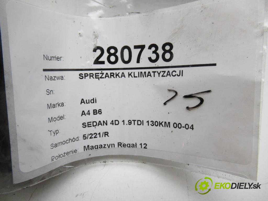 Audi A4 B6  2003 96 kW SEDAN 4D 1.9TDI 130KM 00-04 1900 kompresor klimatizace GE447220-9530 (Kompresory)