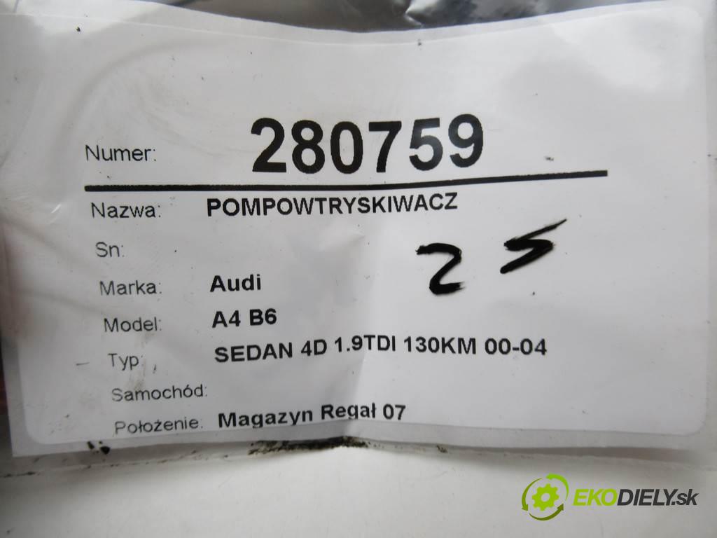 Audi A4 B6    SEDAN 4D 1.9TDI 130KM 00-04  vstrekovacie čerpadlo 0414720216 038130073BA (Vstrekovače)