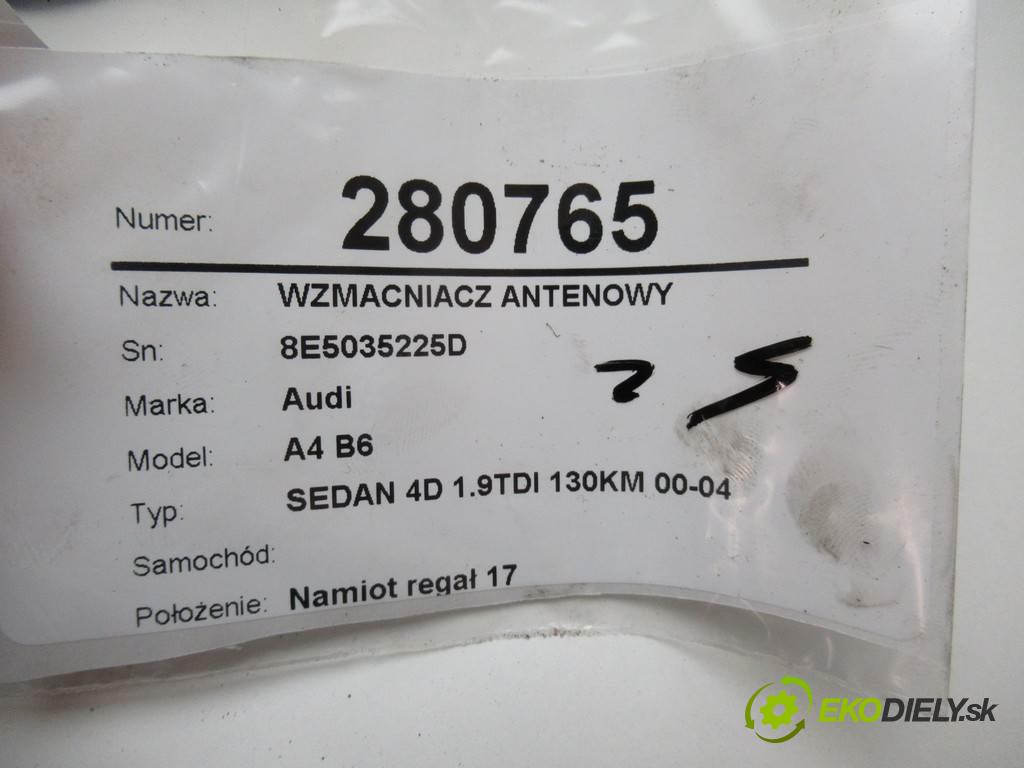 Audi A4 B6    SEDAN 4D 1.9TDI 130KM 00-04  Zosilňovač antenový 8E5035225D (Zosilňovače)