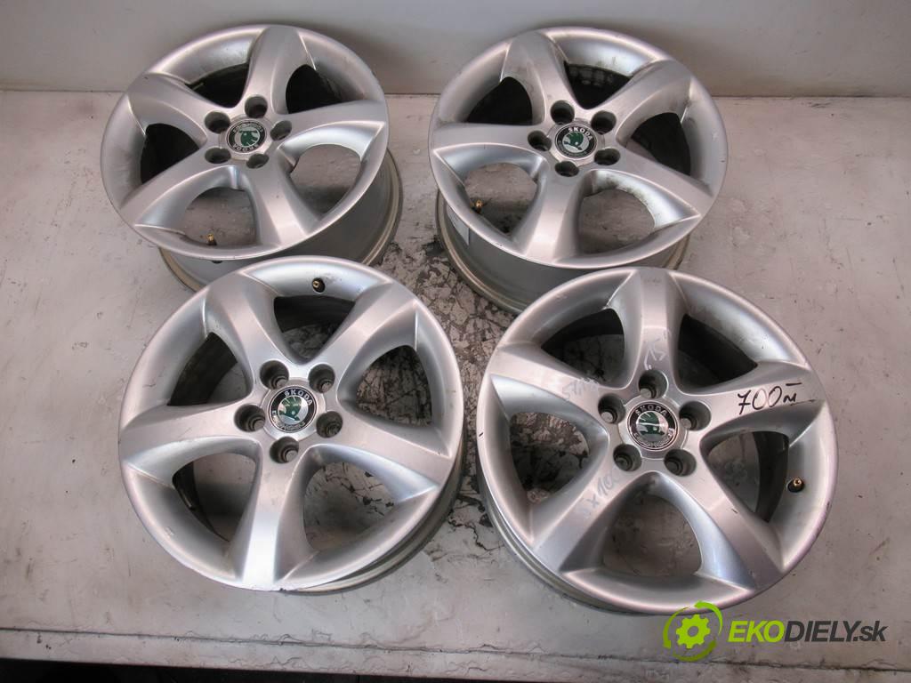 Skoda     15 6J 5X100 ET43  disky hliníkové - 15  (Hliníkové)